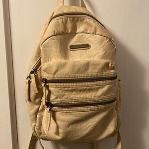 Stone & Co Cream mini backpack/ shoulder strap